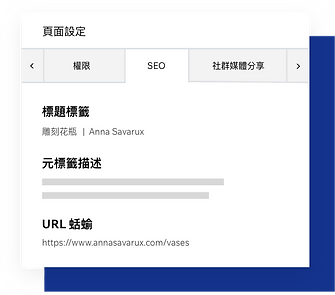 seo頁面設定、自訂頁面元標籤 webp
