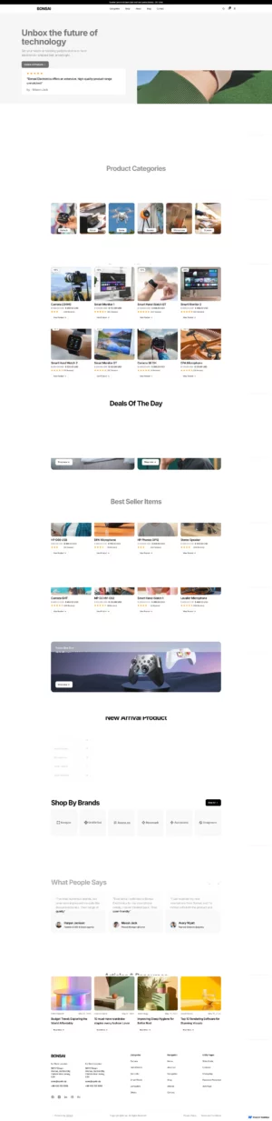 Tocdemo048跨境商城独立站 PC