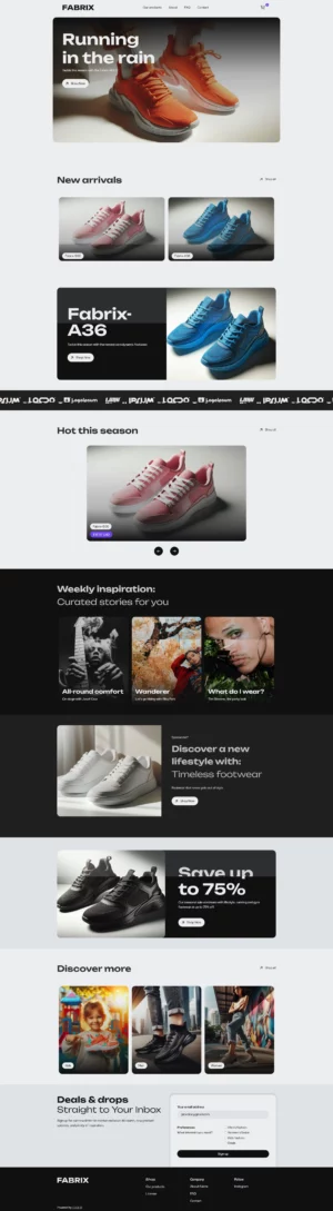 Tocdemo053跨境商城独立站 PC