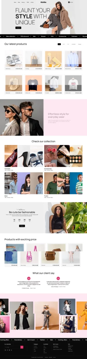 Tocdemo057跨境商城独立站 PC